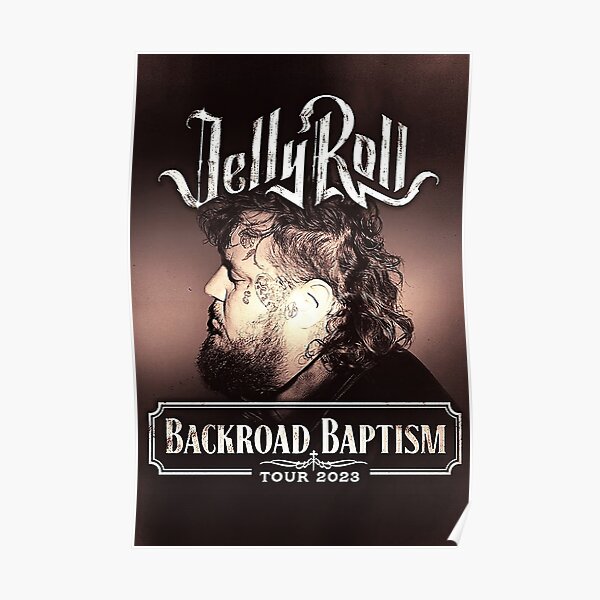 Backroad Baptism Tour, Jelly Roll Tour, Jelly Roll Poster RB2707 product Offical jelly roll Merch