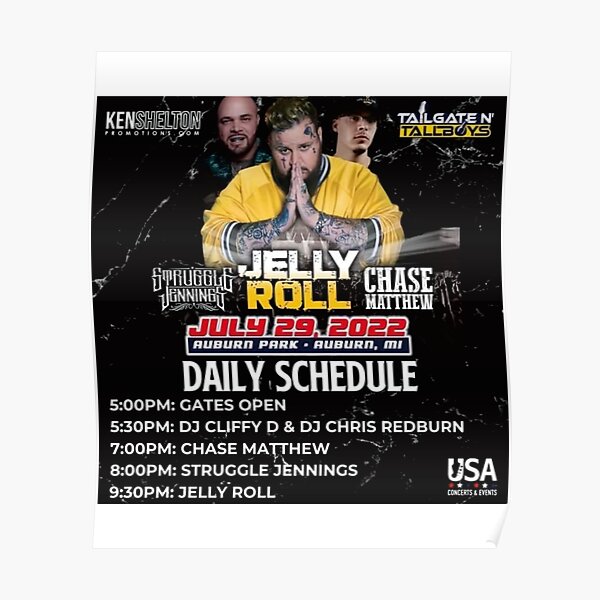 daily jelly roll   Poster RB2707 product Offical jelly roll Merch